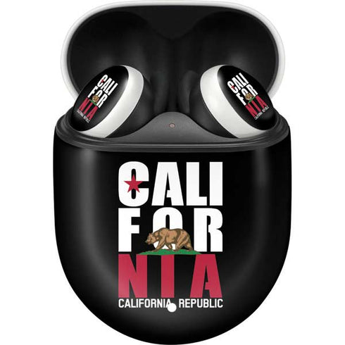 California Black Block Google Pixel Buds Skin